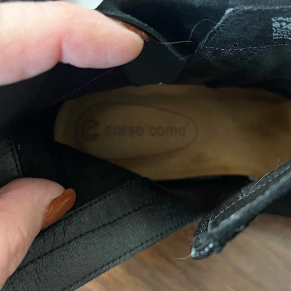 Corsets Como Italian made Black Suede Sexy Booties- Size 8.5 - Picture 8 of 9